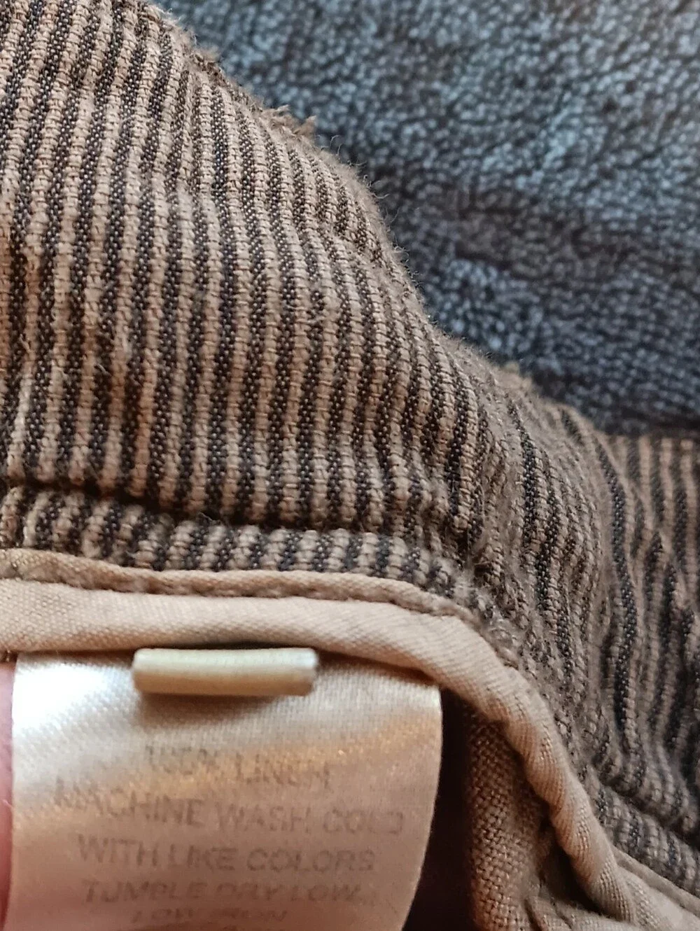 100% Linen Mens Tan Casual Pants With Pockets Margaritaville Medium, Boho